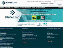 Tablet Screenshot of globallean.net